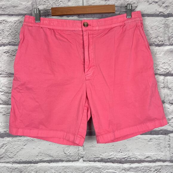 VINEYARD VINES Men's L Hot Pink Resort Beach Tropical Stretchy Jetty 7" Shorts - Picture 11 of 11